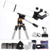CRBUDY Telescope 80mm Astronomy Refractor Telescope,Children's Astronomical Monoscope Beginners Sky Monocular Travel Spotting Scope Home Decor Xmas Gift view 1