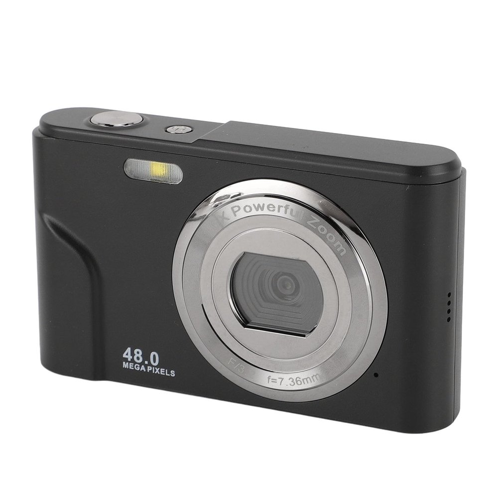 ASHATA UHD 48MP Digital Camera for Photography, 1080P Vlogging Video Camera with 2.4 inch Display, Auto Focus, Anti Shake 16X Zoom Digital Point Shoot Camera for Selfie Recording Photo
