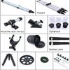 DCYEQRQ Portable Astronomical Telescope,Refractor Telescope for Kids and Astronomy Beginners with Lightweight Tripod,Phone Mount and Carry Bag,Perfect for Educational Gift (Silver+phonemou view 4