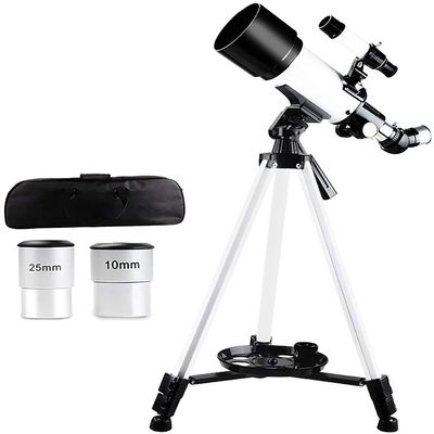 DCYEQRQ Telescope for Astronomical Beginners and Kids, 70MM HD Refractor Telescope with Adjustable Tripod and Phone Holder, Fully Coated Lens