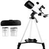DCYEQRQ Telescope for Astronomical Beginners and Kids, 70MM HD Refractor Telescope with Adjustable Tripod and Phone Holder, Fully Coated Lens view 1