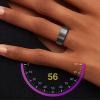 Zopsc Smart Ring for Women Men, IP68 Smart Ring Fitness, Stylish Rechareable Smart Ring with Temperature Step Counting Sleep Tracking (No. 20) view 2