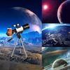 DCYEQRQ Astronomy Beginners, 70mm Aperture 300mm Refractor Telescope for Astronomy, Portable Travel Telescope with Tripod for Kids Adults view 4