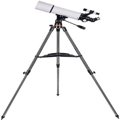 DCYEQRQ Telescope, Portable Refractor Telescope with Smartphone Holder and Height-Adjustable Tripod Reflector Telescope