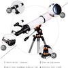 DCYEQRQ Telescope, Portable Refractor Telescope with Smartphone Holder and Height-Adjustable Tripod Reflector Telescope view 4
