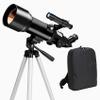 DCYEQRQ Astronomical Telescope,Profession Stargazing 100x Telescope Beginners,Adult 70mm Astronomical Refractor Telescopes,with Height Adjustable Tripod,White view 1