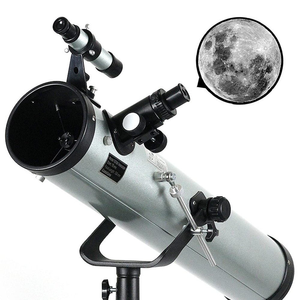 Astronomical Telescope for Beginner, 700X76mm Large Aperture Zooming Monocular Telescope, Outdoor with Portable Tripod