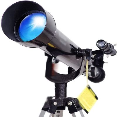 DCYEQRQ Telescopes Telescope for Adults Astronomy Beginners,60mm Travel Refractor Telescope with Adjustable Tripod,Viewing Moon Telescope