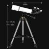 DCYEQRQ Astronomical Telescope,Profession Stargazing Telescopes for Adult Beginners,80mm Astronomy Refractor Telescope,with Adjustable Tripod,Eyepiece 10mm/25mm view 2