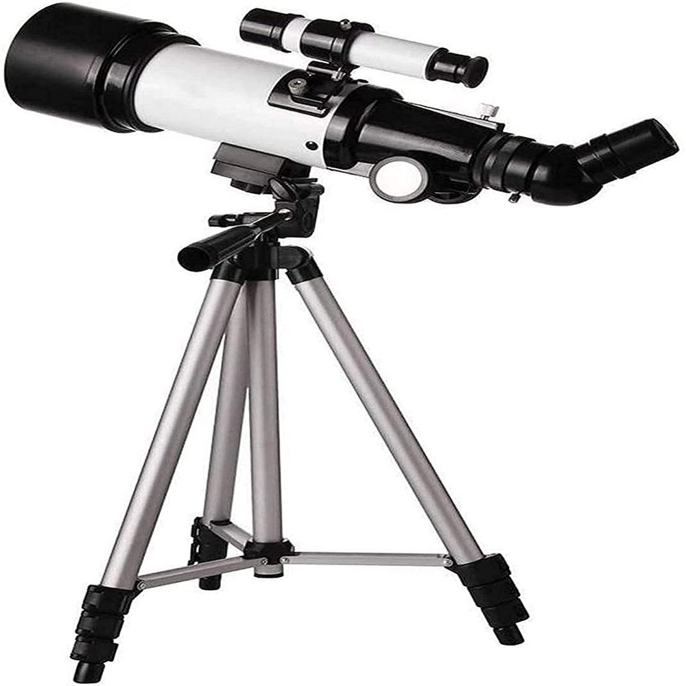 DCYEQRQ Telescopes 100mm Travel Refractor Telescope with Adjustable,with Mobile Phone Holder,Heaven and Earth Dual Purpose Telescope
