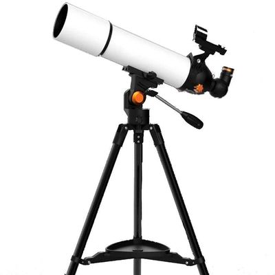 DCYEQRQ Telescopes 80mm Travel Refractor Telescope with Adjustable Tripod, Smartphone Adapter, for Star Watching