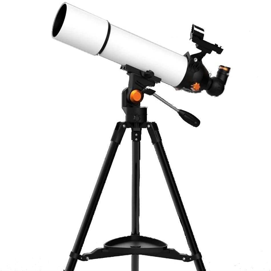 DCYEQRQ Telescopes 80mm Travel Refractor Telescope with Adjustable Tripod, Smartphone Adapter, for Star Watching
