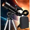 DCYEQRQ Telescope Children's Astronomical Telescope,Entry-Level Telescope,70mm Aperture 400mm Astronomical Refractor Telescope,The view 1
