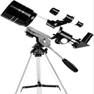 DCYEQRQ Telescope for s Beginners, 70mm Aperture Opening 300mm Astronomical Refractor Telescope, Tripod & Finder Scope - Portable Travel Telescope with Smartphone