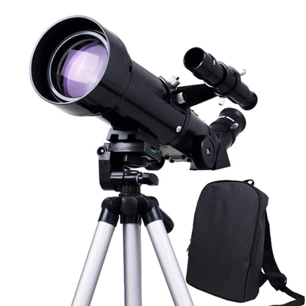 DCYEQRQ Telescope 70mm Aperture - for s & Adults Astronomical refracting Portable Telescopes Mount Fully Multi-Coated Optics, with Tripod Phone Adapter