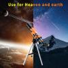 Refracting Telescope for s Beginners, Telescope, 50mm Aperture 360mm Focal Length Astronomical Telescope, Travel Telescope for Moon Viewing Bird Watching view 4