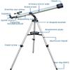 DCYEQRQ Portable Astronomical Telescope,Refractor Telescope for Kids and Astronomy Beginners with Lightweight Tripod,Phone Mount and Carry Bag,Perfect for Educational Gift (Silver+phonemou view 2