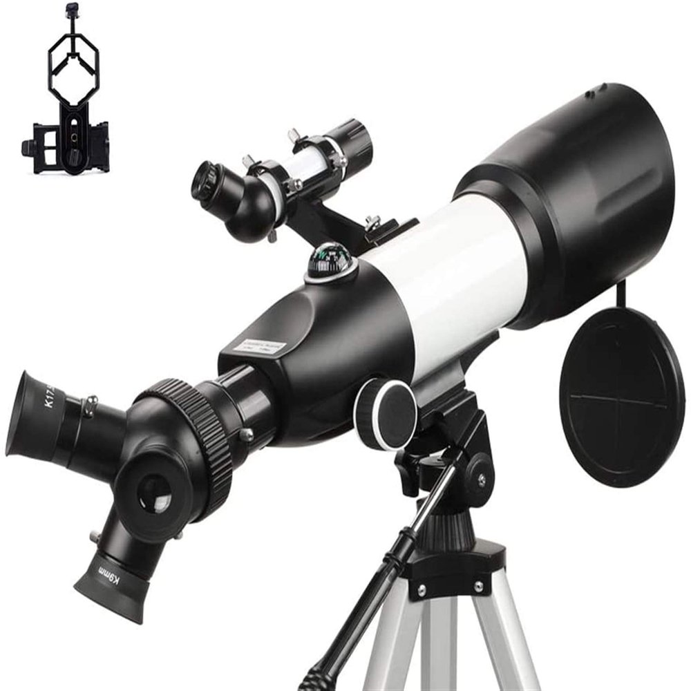 Telescope Telescope Telescopes for Adult 80mm Aperture 400mm Prism Lens 3 In1 Eyepieces Astronomical Refractor Telescope for Astronomy with Phone Mount and Tripod and an