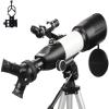 Telescope Telescope Telescopes for Adult 80mm Aperture 400mm Prism Lens 3 In1 Eyepieces Astronomical Refractor Telescope for Astronomy with Phone Mount and Tripod and an view 1