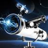 Professional Astronomical Telescope Children Adults, 76Mm Aperture 700Mm Reflective Telescope, High Magnification Stargazing Portable Travel Telescope with Carry Bag, Tr view 4