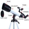 DCYEQRQ Astronomical Telescope,Telescopes for Kids Beginners,Adult 80mm Astronomy Refractor Telescope,with Adjustable Tripod,Eyepiece K25/K9mm view 4