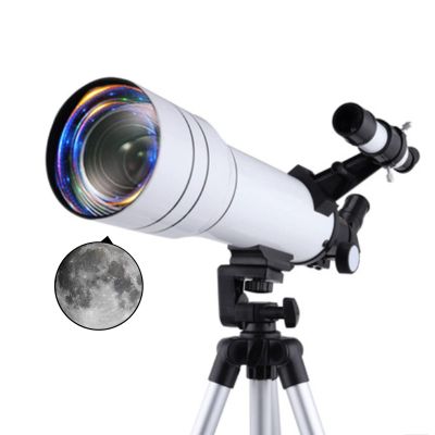 DCYEQRQ Telescope, 70mm Aperture 400mm Focal Length Astronomical Refracting Telescope for Adults s Beginners, Travel Telescope with Backpack and Bard Film