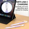 AZF iPencil Case Compatible with Apple Pencil (USB-C) Case, Gradient Color Silicone Cover, Comfortable Grip Soft and Non-Slip, Support Magnetic Attachment. (Lavender Purple) view 2