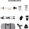 DCYEQRQ Refractor Telescopes,700/70mm Telescope for Beginners,Adult Professional Astronomy Travel Telescope,with Tripod+Finder Scope+Travel Backpack+2 eyepieces+3X Barlow Lens view 2