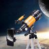DCYEQRQ Telescopes Equatorial Refractor 150X Telescope Portable Travel Telescope with Tripod for Outdoor Star Observation view 2