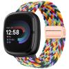 Braided Magnetic Bands Compatible with Fitbit Versa 4/Fitbit Versa 3/Sense 2/Sense 1,Soft Stretchy Elastic Nylon Sport Loop Strap with Magnetic Clasp for Women Men view 1