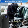 HKFUG Valentine's Day Mini Body Camera, 1080P HD Portable Video Recorder with Night Vision, Motion Detection 10HR Recording Pocket Body Cameras Worn Police Body cam for Personal Security, Outdoor view 4