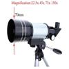 DCYEQRQ Telescope Professional Telescope Astronomical monocular with Tripod Refractor Binoculars Zoom high Performance Powerful for Astronomical Space,Blue,Telescope view 3