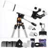 DCYEQRQ Telescope 80mm Astronomy Refractor Telescope,Children's Astronomical Monoscope Beginners Sky Monocular Travel Spotting Scope Home Decor Xmas Gift view 1