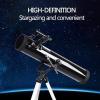 Telescope Gift Telescope for Beginners 525X-35X,76mm Refractor Telescope for Astronomy Adult,Starter Scope Refractor Telescopes,with Tripod+Finder Scope+2Exten view 2