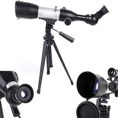 DCYEQRQ Telescopes,Telescopes for Adults High Magnification High-Definition Astronomical Monoculars with Tripod and Finder for Kids Adults Beginners,Silver (White A) (Silver A) (Silver A)