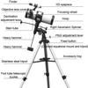 Telescope, 20Mm/12.5Mm Eyepieces Refractor Telescope with Tripod, Portable Telescope for s Beginners Adults Astronomy view 2