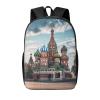 OUSIKA Fashion Backpack Casual Travel Daypack Lightweight Laptop Bags St Basil Cathedral Red Square In Moscow Laptop Backpacks for Women Men, Black, One Size view 1