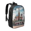 OUSIKA Fashion Backpack Casual Travel Daypack Lightweight Laptop Bags St Basil Cathedral Red Square In Moscow Laptop Backpacks for Women Men, Black, One Size view 2