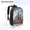 OUSIKA Fashion Backpack Casual Travel Daypack Lightweight Laptop Bags St Basil Cathedral Red Square In Moscow Laptop Backpacks for Women Men, Black, One Size view 4