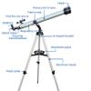 DCYEQRQ Professional 675X Stargazing Astronomical Telescope Deep Sky 60mm Refractor Moon Watching for s Adults Gifts (A A) view 4