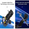 DCYEQRQ Beginner Astronomy Telescope for Kids Adults with Adjustable Tripod,114mm Large Diameter,Portable Travel Astronomy Telescope Gifts for Adult Students and Children (Package 3 A) (Pa view 4