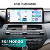 12.3" Touch Screen 8Core 8+256GB Car Stereo for Honda Accord 8 8TH 2008-2012 Radio Upgrade Android 12 Head Unit with GPS Navigation Car-Play Android Auto/DSP/FM/AM/5G WiFi/SWC view 3