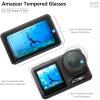AMAZEAR Lens Screen Protector Comatible with DJI Osmo Action 5 Pro (2 Sets), Action5 Pro Accessories Tempered Glass Protector OLED Display, Ultra HD, 9H Hardness, Scratch Resistant, Bubble-Free view 2