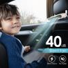 Car Front Rear Seat Fan, USB Bladeless Angle 3 Speeds Adjustable Quiet Car Headrest Fan with Portable Design, ABS Material, Ideal for Outdoor Travel, SUV, Truck, and Cars (Beige view 4