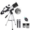 Astronomy Telescope for s Adults Beginners,70mm Aperture Astronomical Telescope Refractor Tripod Finder for Camping and Stargazing to Observe Moon and Planet in The Wild, view 1