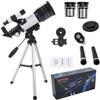 Astronomy Telescope for s Adults Beginners,70mm Aperture Astronomical Telescope Refractor Tripod Finder for Camping and Stargazing to Observe Moon and Planet in The Wild, view 3