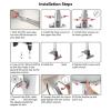 Pole Mount Kit for Gen 3 V3 Standard Dish, Adjustable RV Mounting Kit, Heavy Duty Satellite Internet Pole Mount Magnet Mount for RV Outdoor view 3