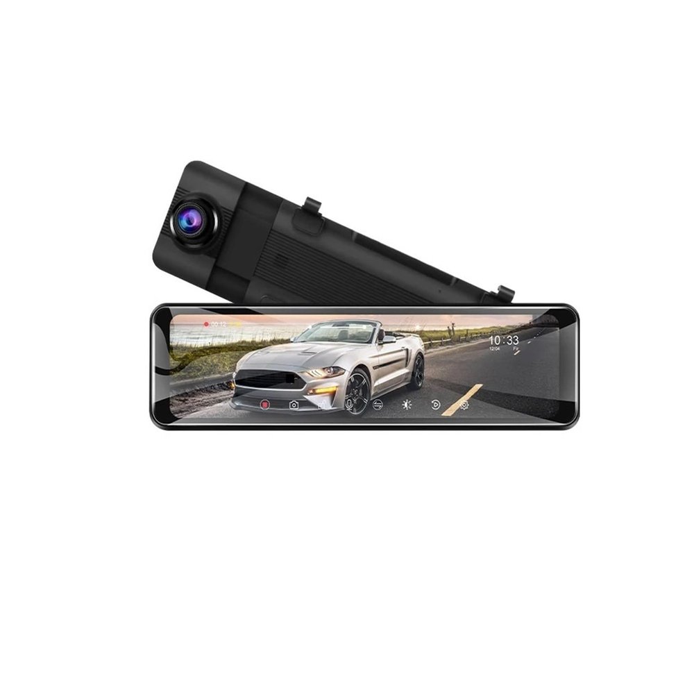 10.88" 2.5K Right Lens Dash Cam Video Drive Recorder Mirror Touch Screen Time-lapse Video Dual Lens 1080P Rear View Cams(Without Rear Camera,128G)