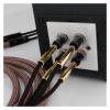 LEOSP HiFi OCC Pure Copper Cable Audio Speaker Cable Wire with Gold Plated Banana Plug(1 Meters) view 3