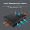 Zunate Mini ITX Computer Case - Black Steel Desktop Tower with Dual USB 3.0 Ports, AUX Audio, Full Steel Plate Heat Dissipation Tech, ITX Motherboard Compact Design for Enhanced Gaming PC Cooling view 3
